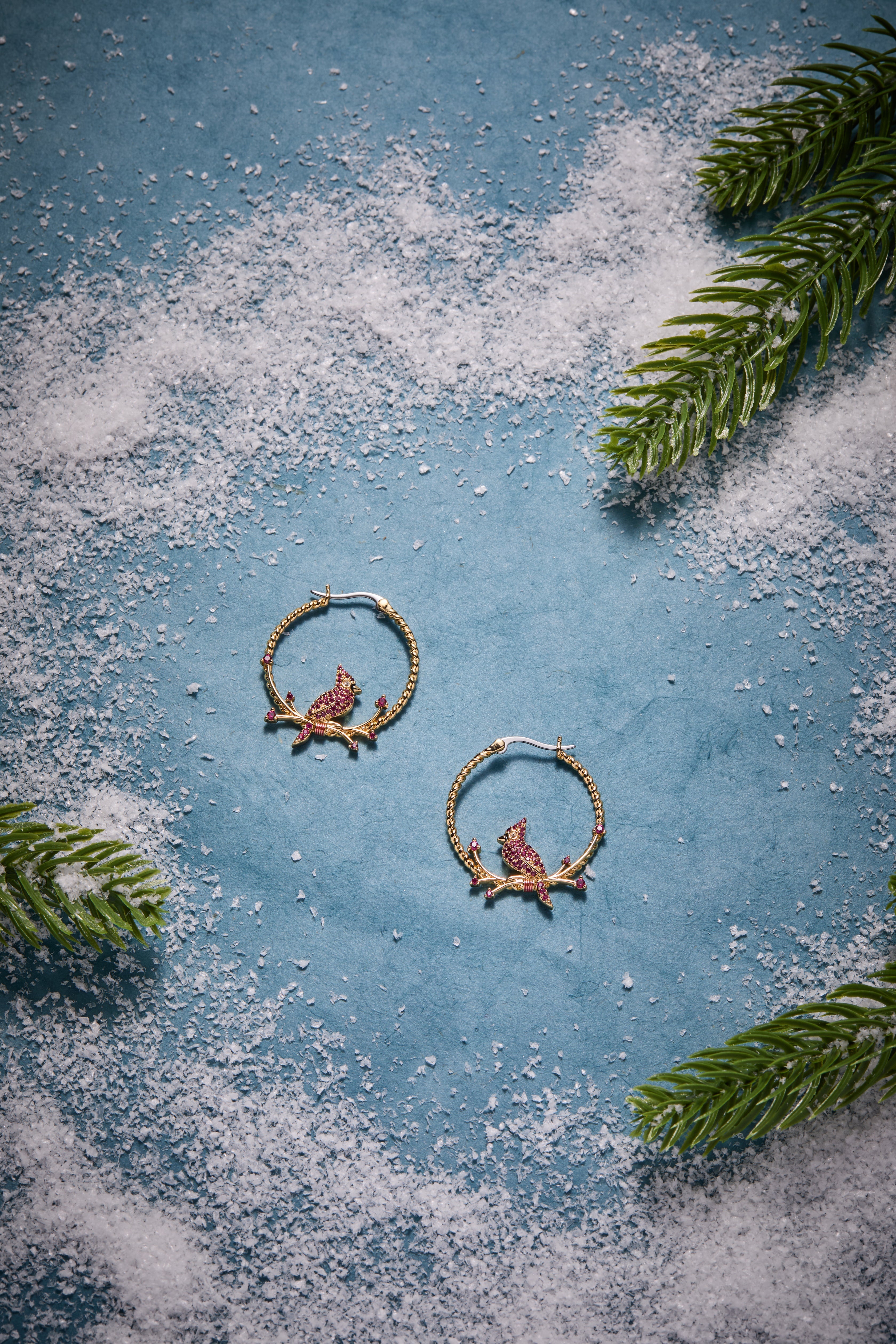 Cardinal Reversible Hoop Earrings - Aaria Tees Aaria Tees