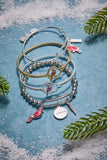 'Strength' Cardinal Duo Charm Bangle Bracelet - Aaria Tees Aaria Tees