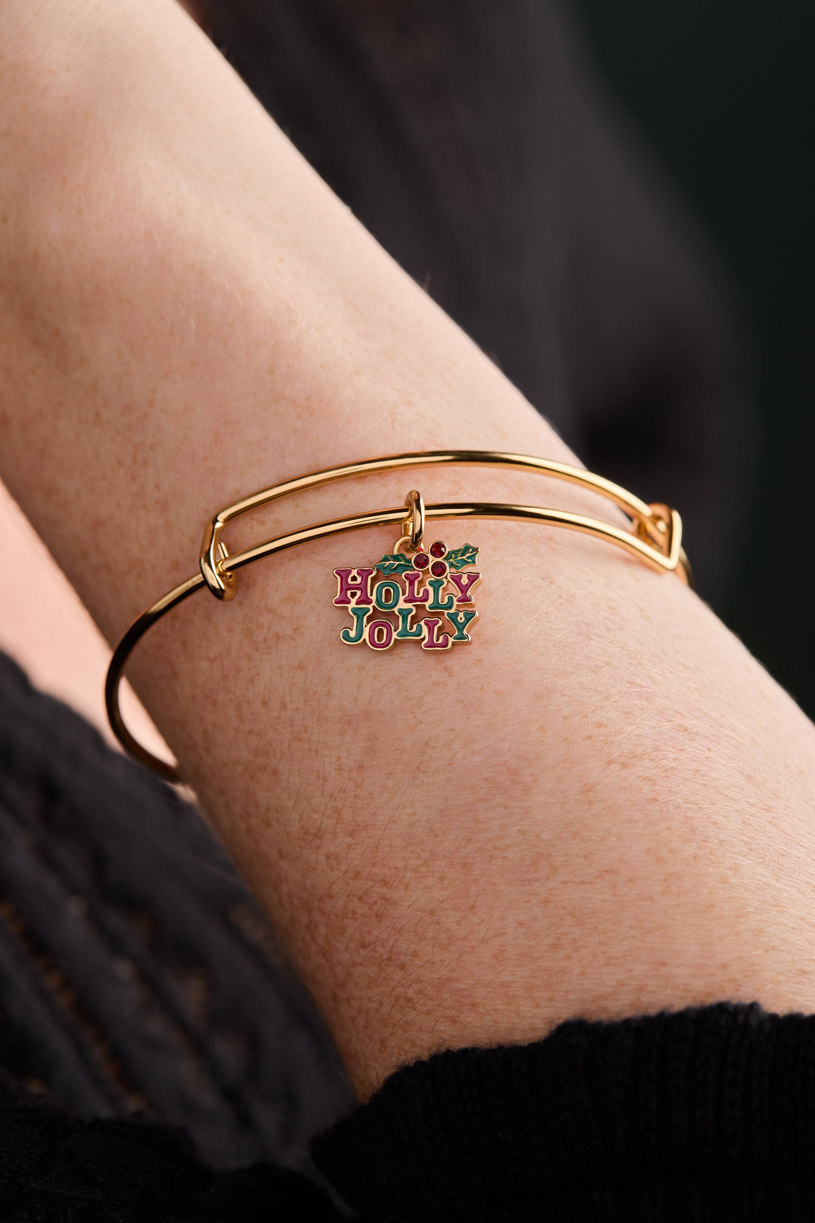 'Holly Jolly' Charm Bangle - Aaria Tees Aaria Tees