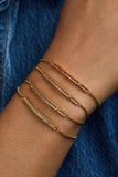 July Everyday Birthstone Pave Bolo Bracelet - Aaria Tees Aaria Tees