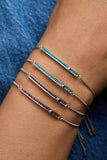 March Everyday Birthstone Pave Bolo Bracelet - Aaria Tees Aaria Tees