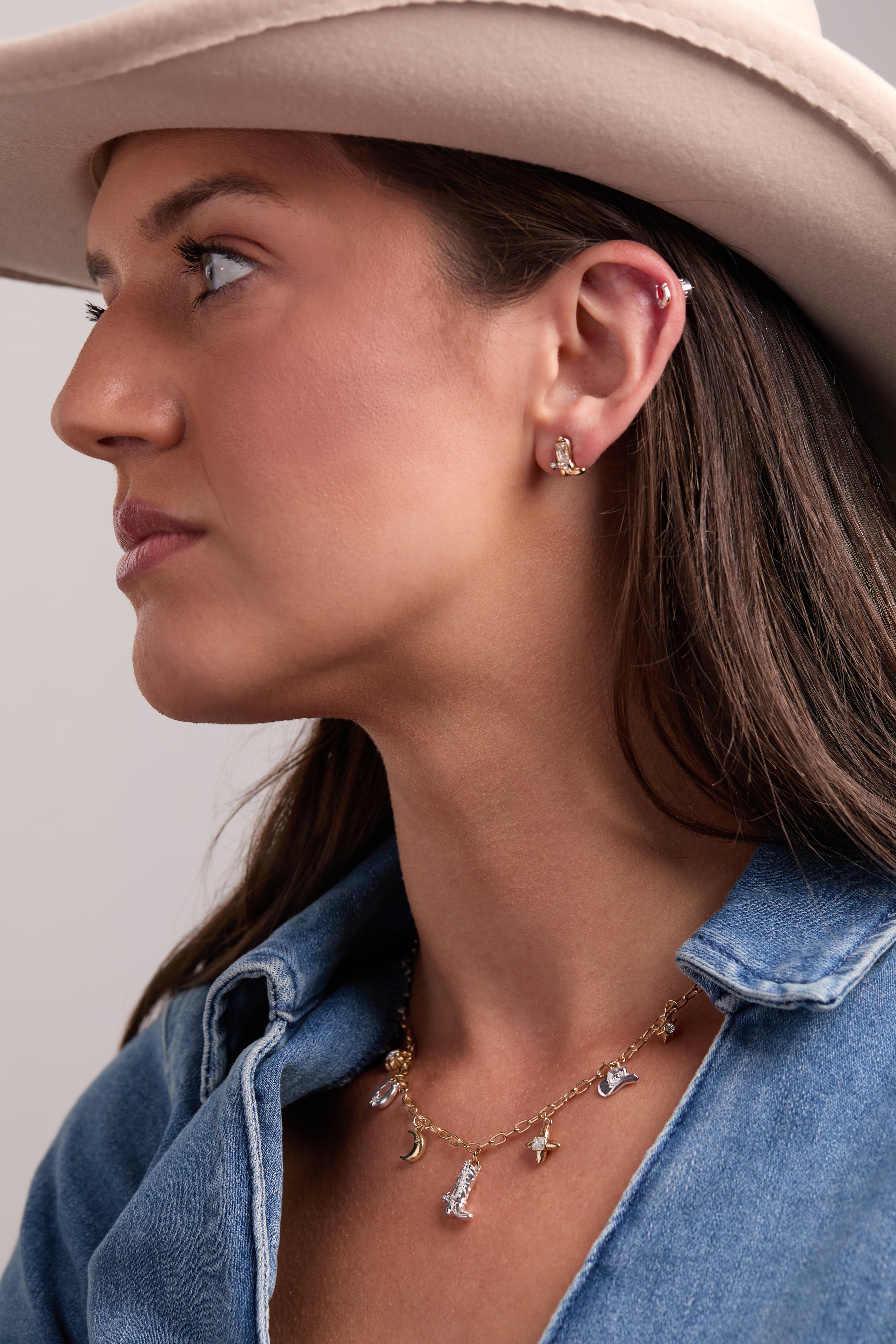 Cosmic Cowgirl Earring Stud Set of 2 - Aaria Tees Aaria Tees