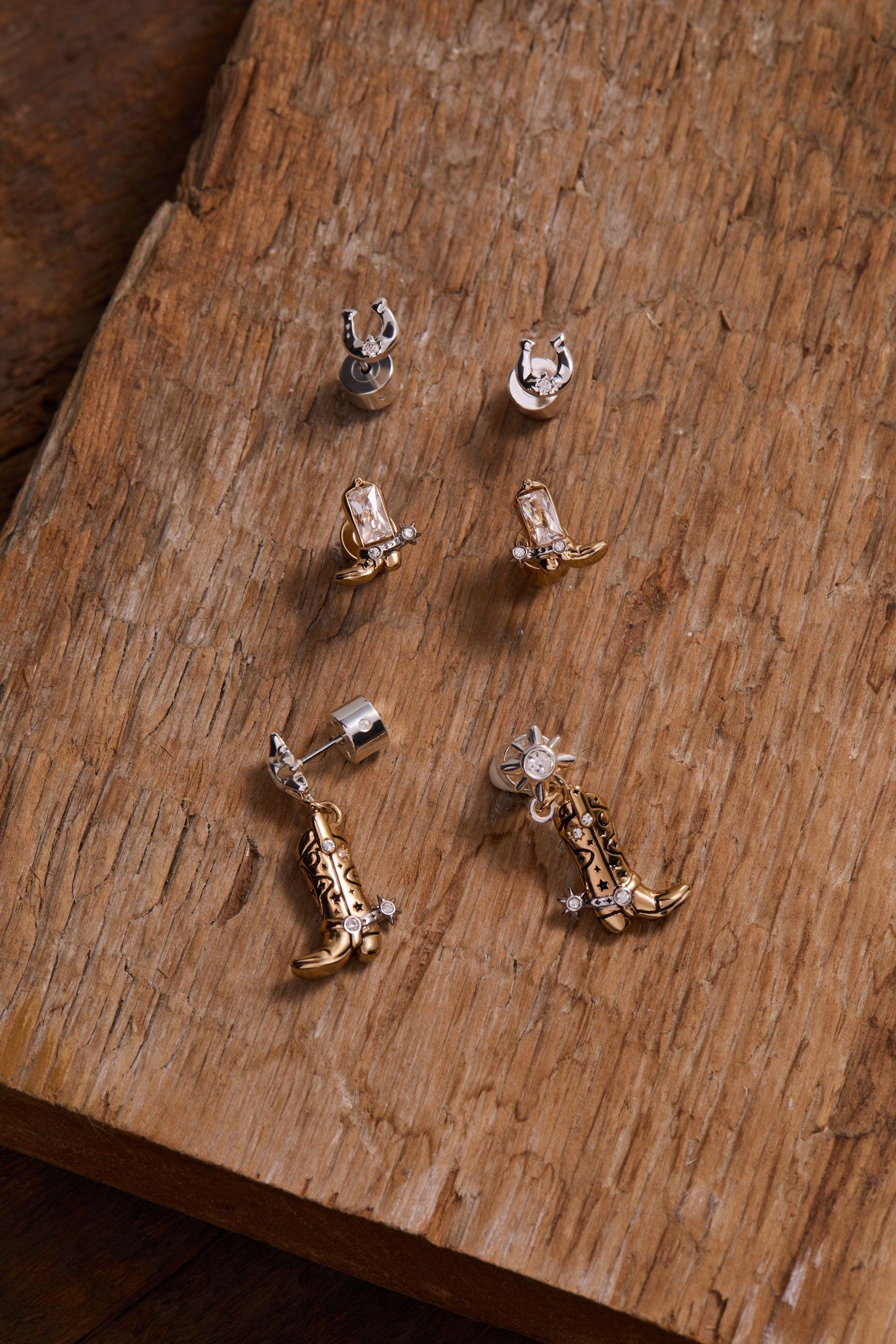 Cosmic Cowgirl Earring Stud Set of 2 - Aaria Tees Aaria Tees