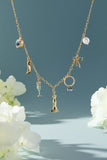 Bridal Multi-Charm Necklace - Aaria Tees Aaria Tees
