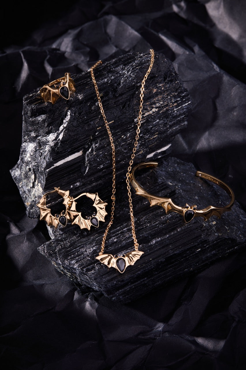 Crystal Bat Cuff - Aaria Tees Aaria Tees