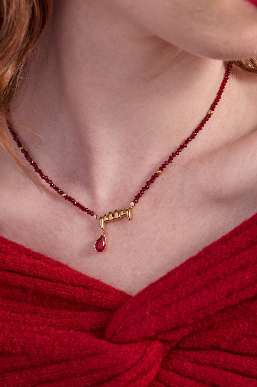 Vampire Teeth Fangs Pendant - Aaria Tees Aaria Tees