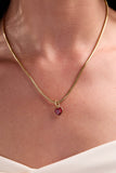 July 'Love' Heart Birthstone Charm - Aaria Tees Aaria Tees