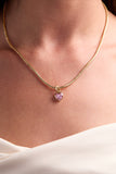 October 'Serenity' Heart Birthstone Charm - Aaria Tees Aaria Tees