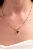 February 'Clarity' Heart Birthstone Charm - Aaria Tees Aaria Tees
