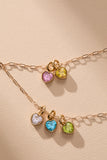 November 'Balance' Heart Birthstone Charm - Aaria Tees Aaria Tees