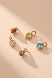 June 'Luck' Heart Birthstone Charm - Aaria Tees Aaria Tees