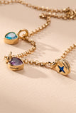 February 'Clarity' Heart Birthstone Charm - Aaria Tees Aaria Tees