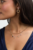 Moon Magic 2 Row Charm Necklace - Aaria Tees Aaria Tees