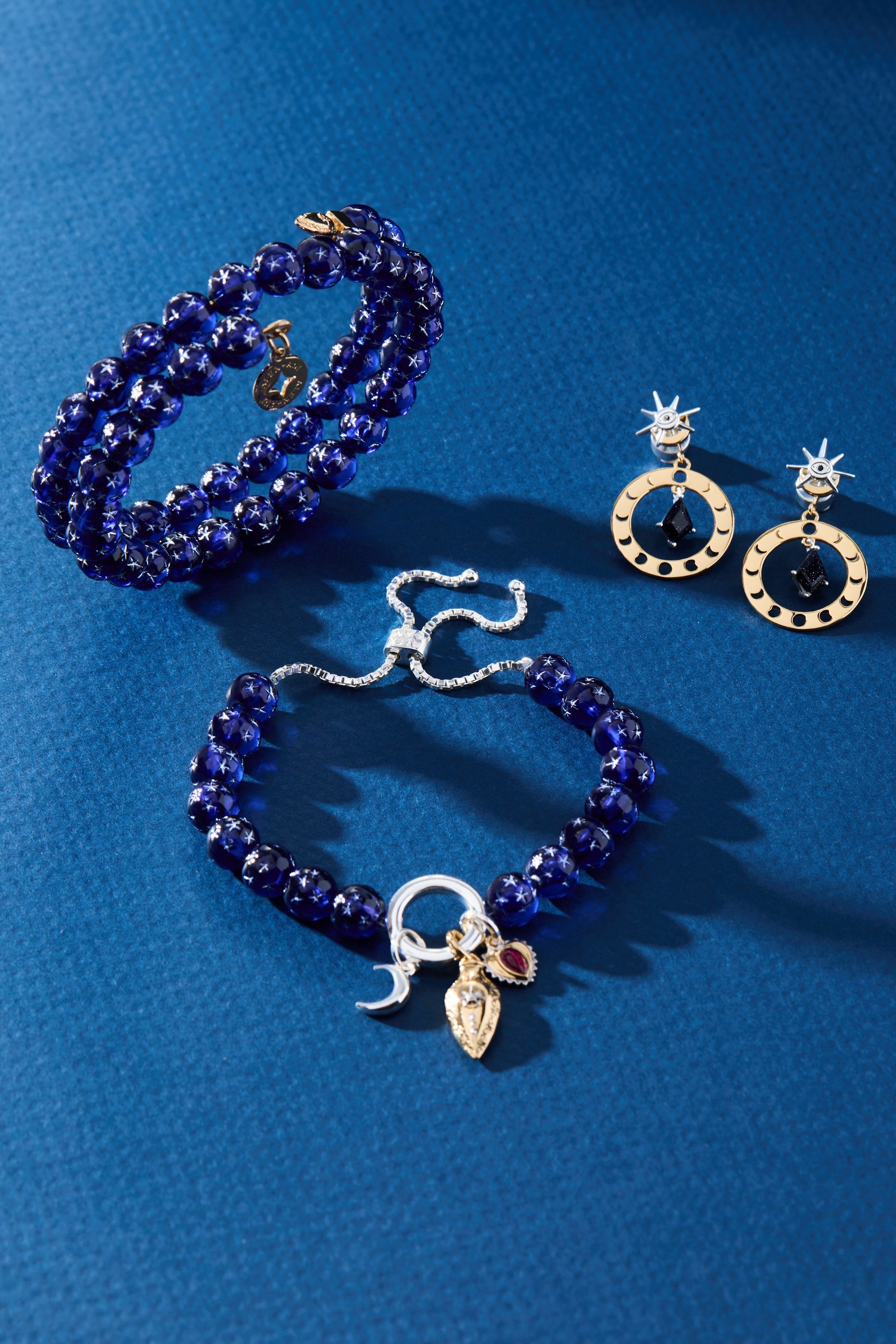Moon Magic Beaded Charm Bolo Bracelet - Aaria Tees Aaria Tees