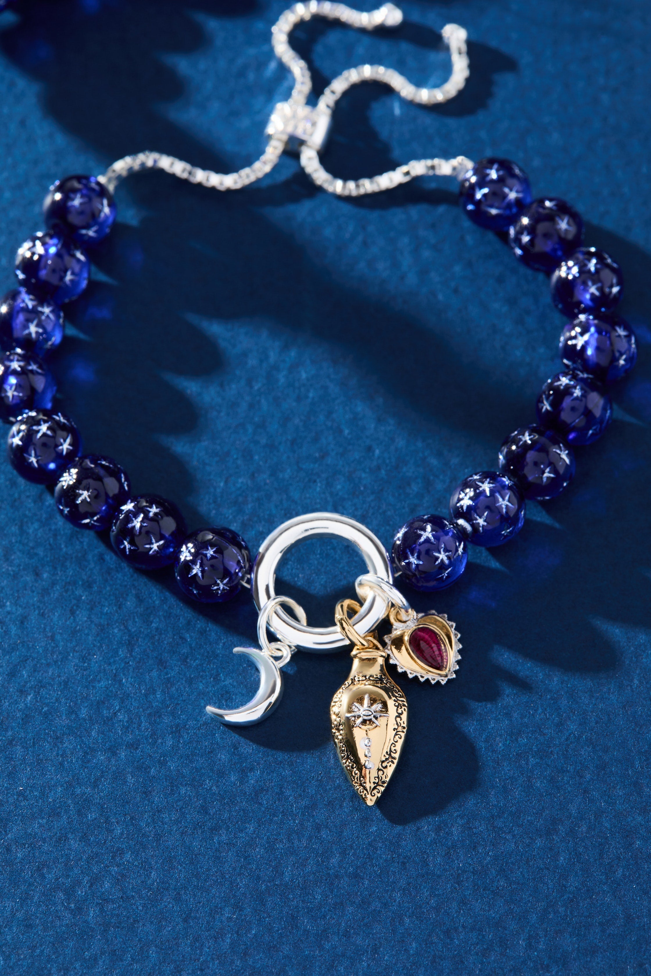 Moon Magic Beaded Charm Bolo Bracelet - Aaria Tees Aaria Tees