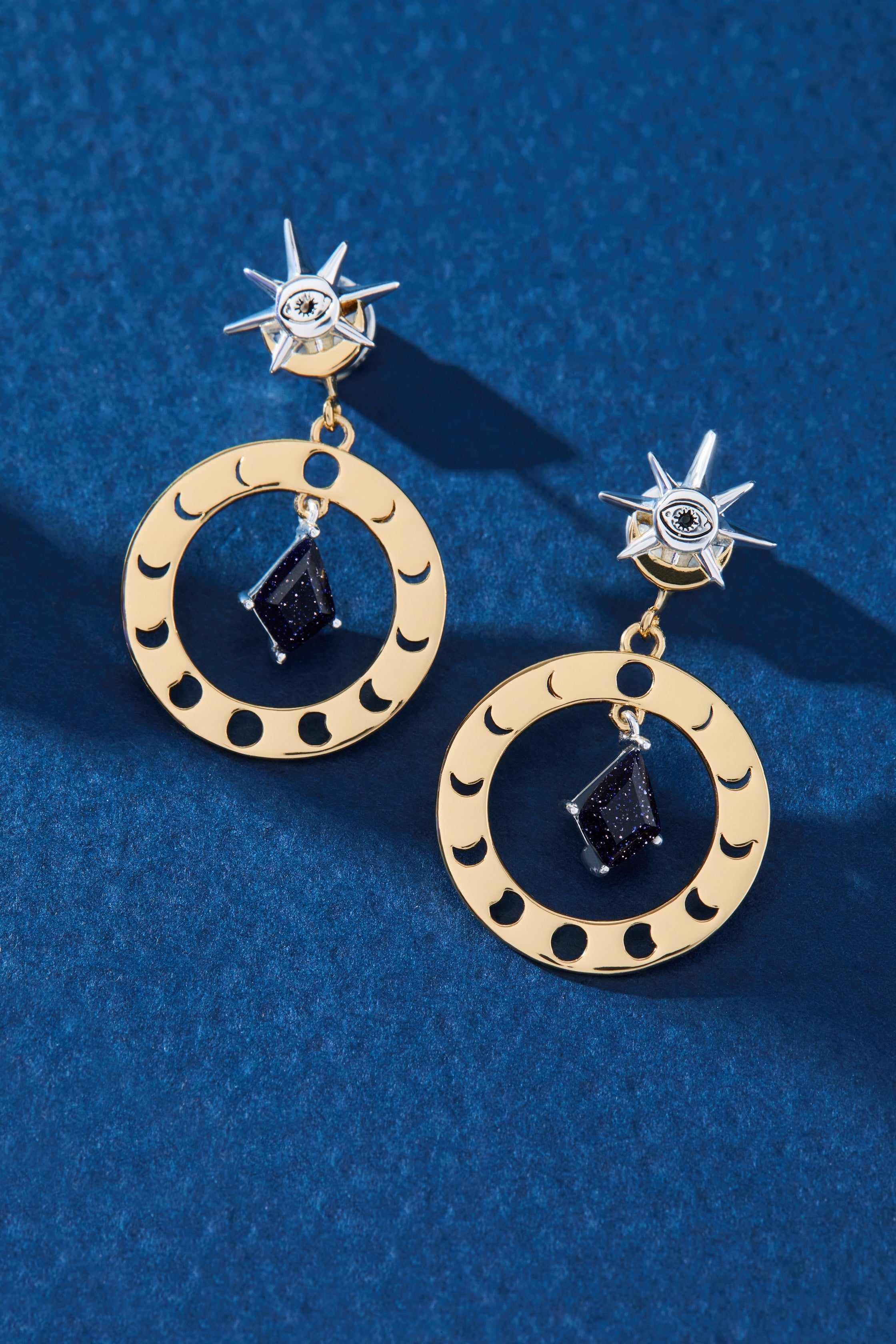 Moon Phase Statement Earring - Aaria Tees Aaria Tees