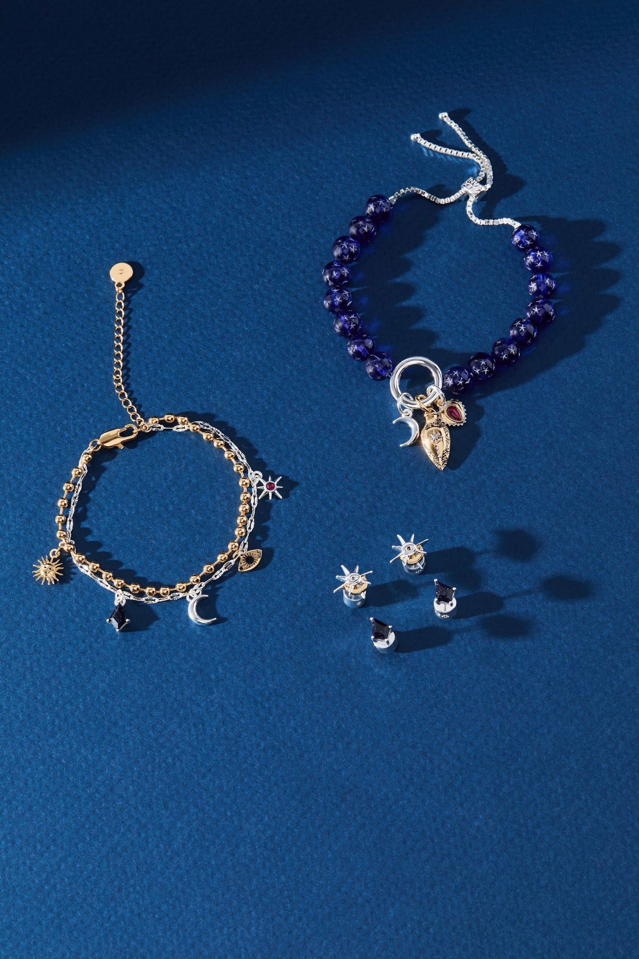 Moon Magic Beaded Charm Bolo Bracelet - Aaria Tees Aaria Tees