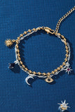 Moon Magic 2 Row Charm Bracelet - Aaria Tees Aaria Tees