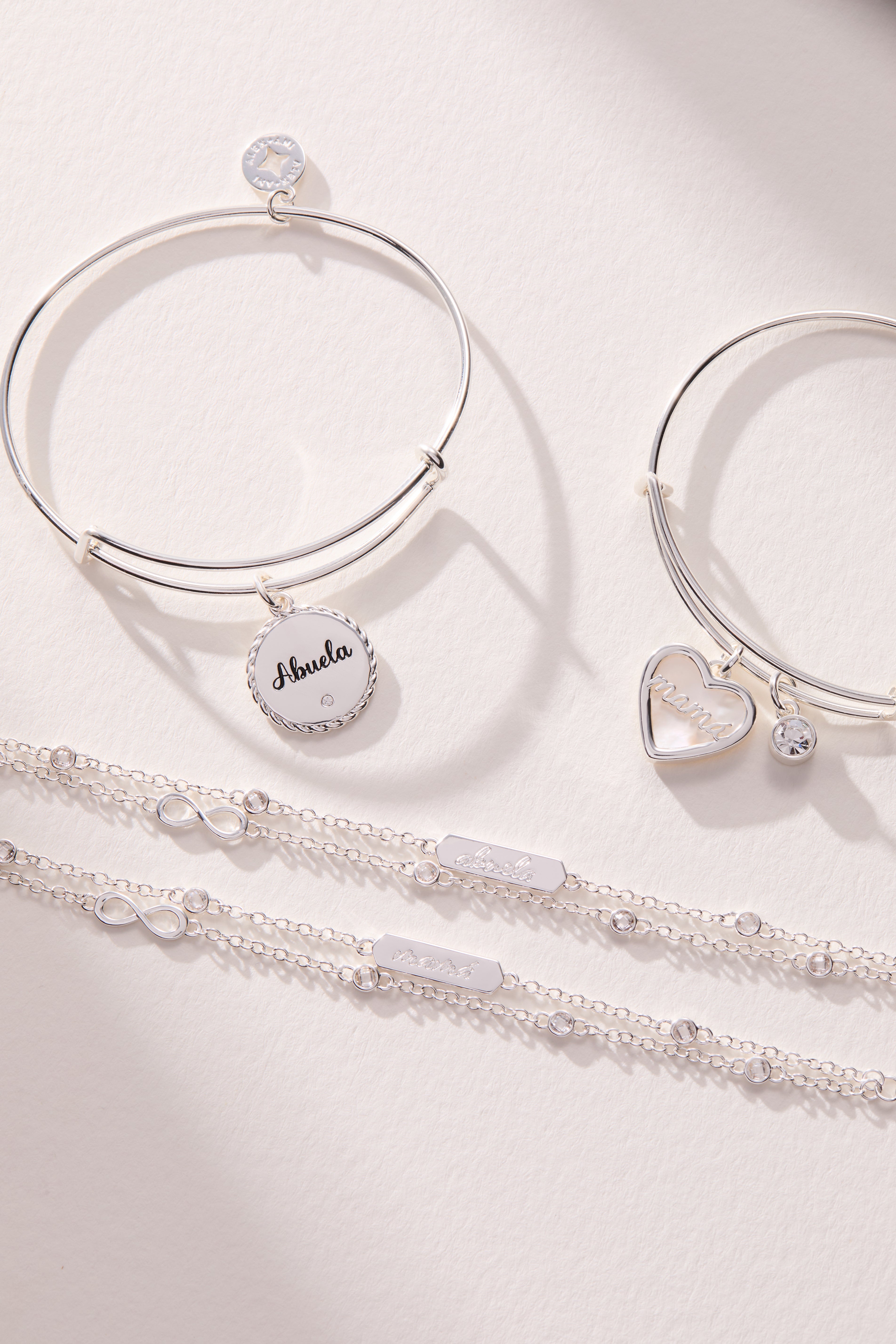 Abuela Infinity Chain Double Strand Bracelet - Aaria Tees Aaria Tees