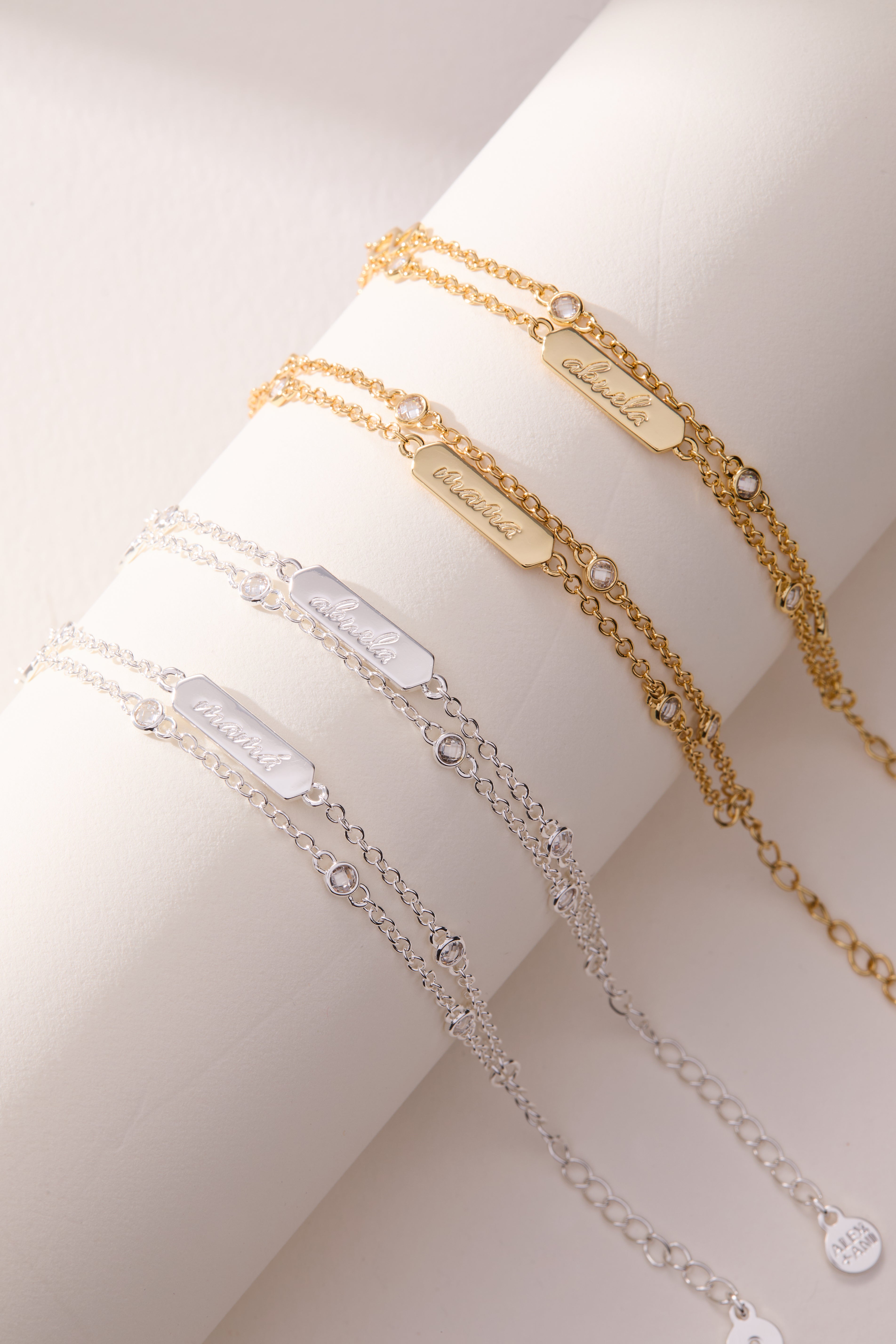 Mamá Infinity Chain Double Strand Bracelet - Aaria Tees Aaria Tees