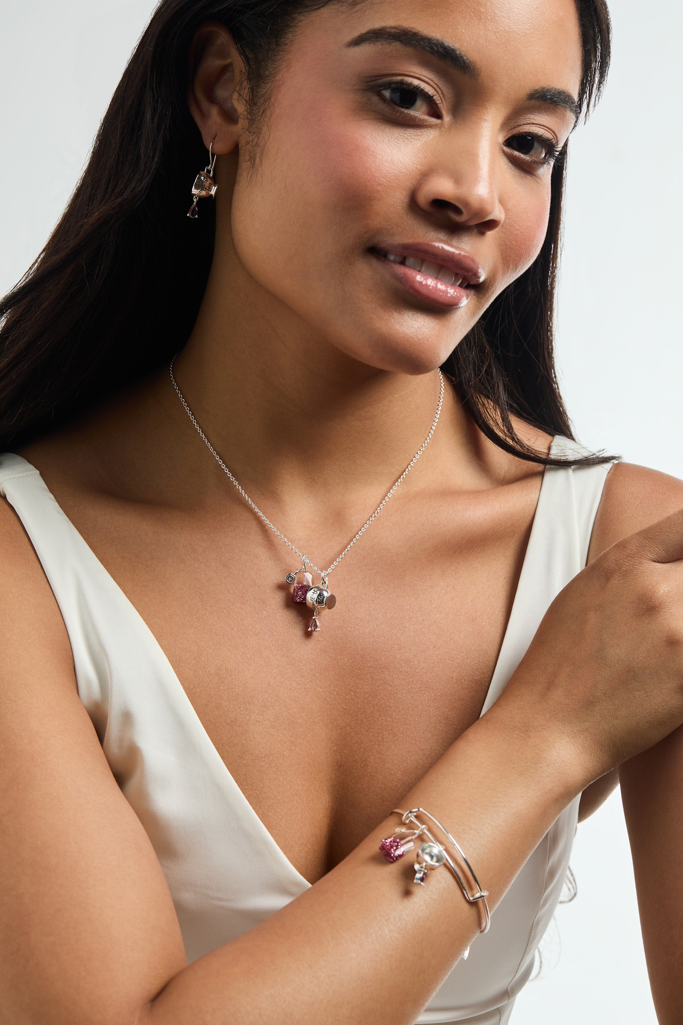 'Spill the Tea' Cup & Tea Bag Charm Bangle - Aaria Tees Aaria Tees