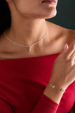Crystal Logo Star Necklace - Aaria Tees Aaria Tees