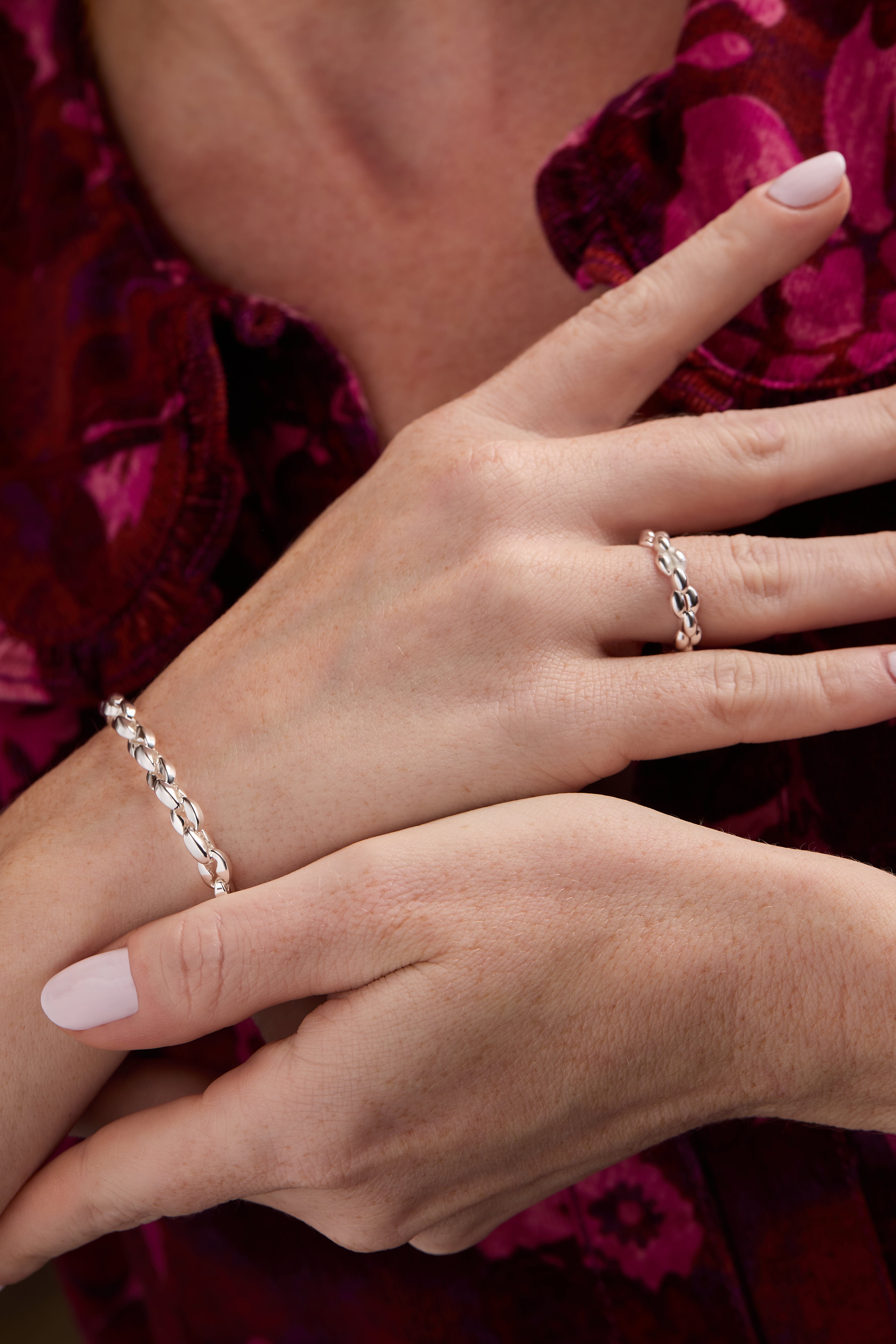 Puffy Rope Chain Ring - Aaria Tees Aaria Tees