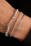Mom Elongated Crystal Stretch Bracelet - Aaria Tees Aaria Tees