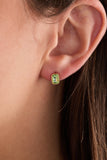 August Emerald-Cut Birthstone Stud Earrings - Aaria Tees Aaria Tees