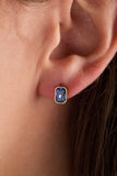 September Emerald-Cut Birthstone Stud Earrings - Aaria Tees Aaria Tees