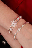 Crystal Snowflake Cuff Bracelet - Aaria Tees Aaria Tees