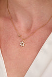 Star of David Delicate Pave Crystal Pendant Necklace - Aaria Tees Aaria Tees