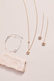 Star of David Delicate Pave Crystal Threader Earrings - Aaria Tees Aaria Tees