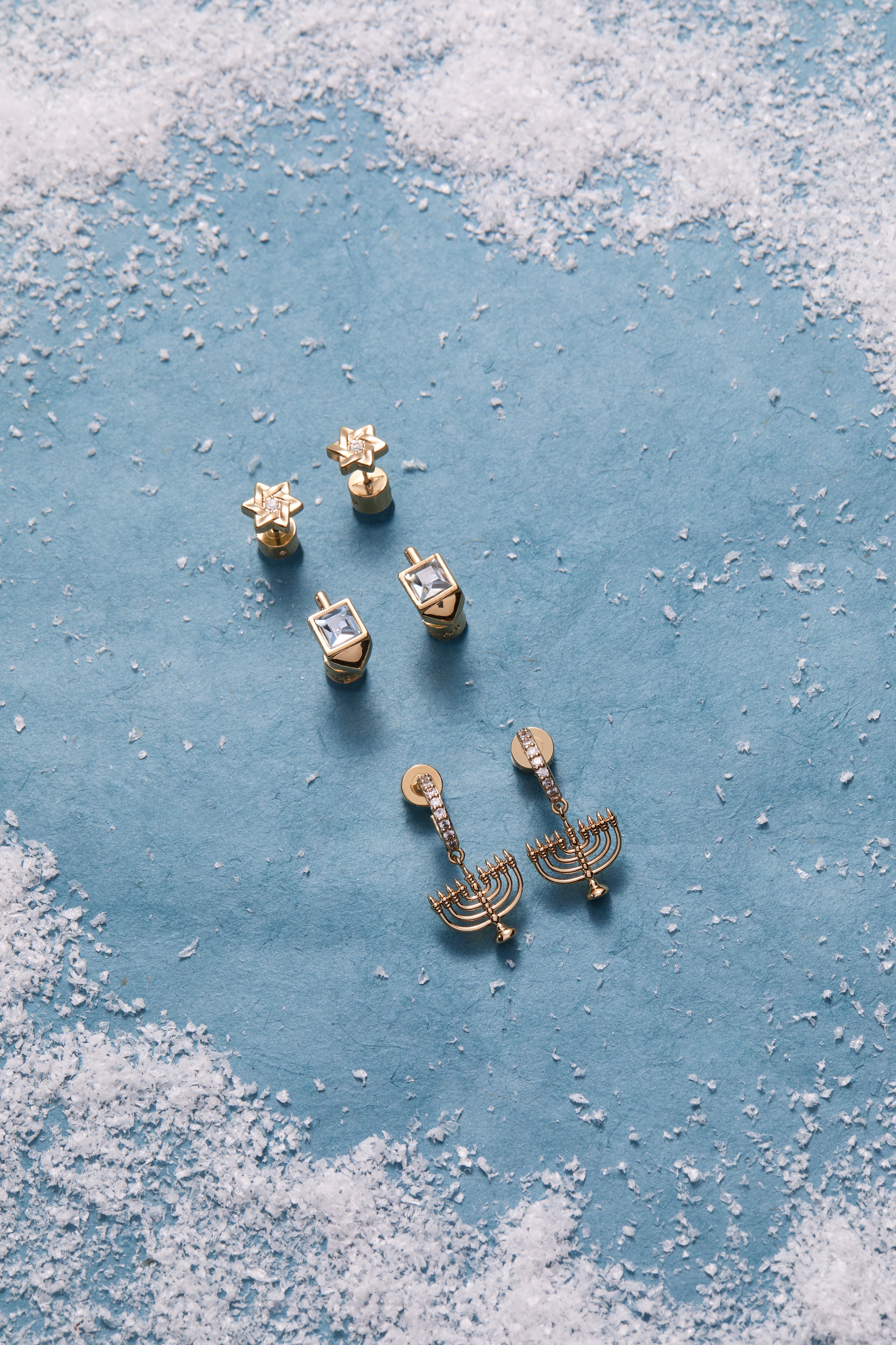 Hanukkah Stud Set - Aaria Tees Aaria Tees
