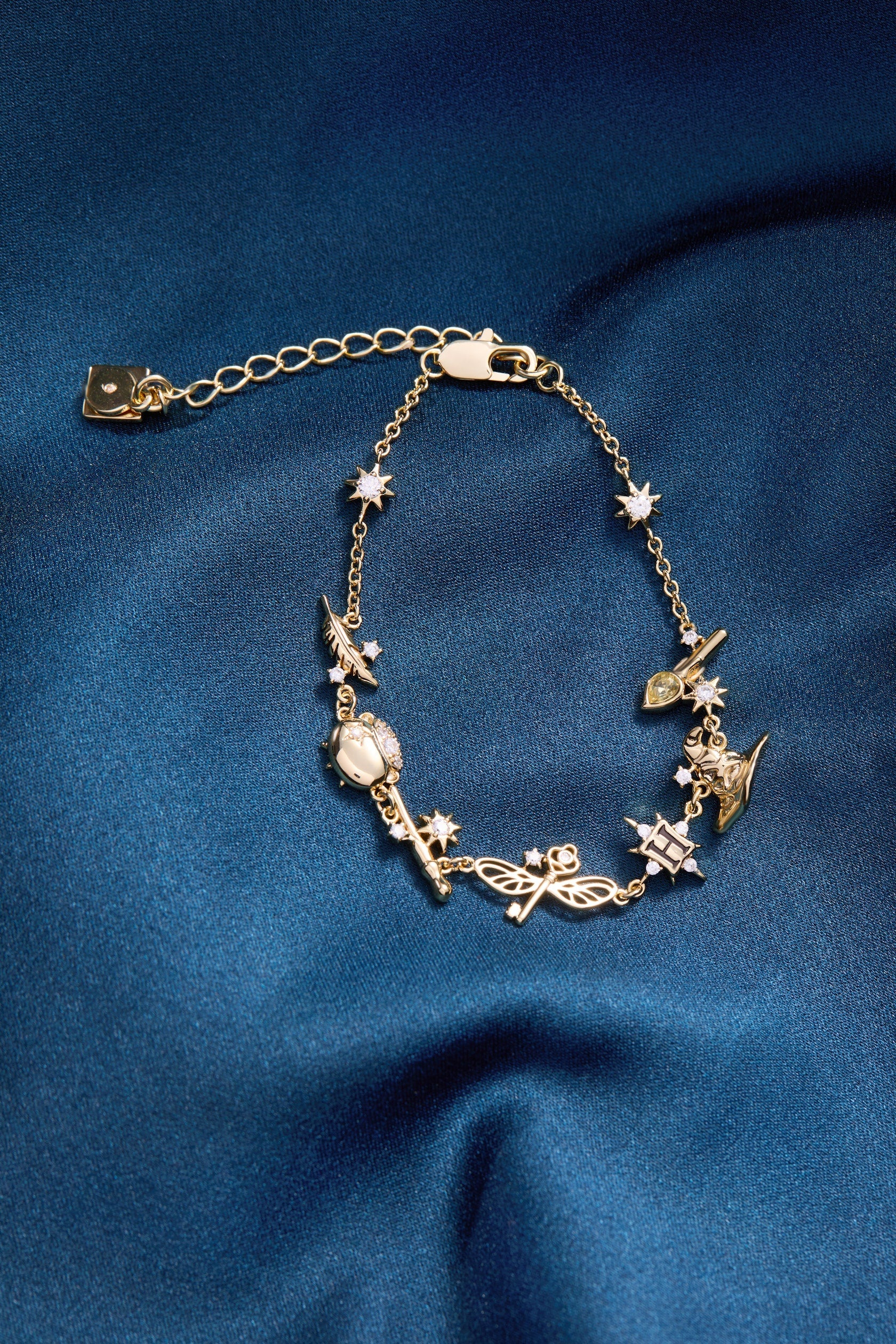 Harry Potter™ Mixed Icon Inline Charm Bracelet - Aaria Tees Aaria Tees