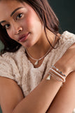 Crystal Snowflake Beaded Bolo Bracelet - Aaria Tees Aaria Tees