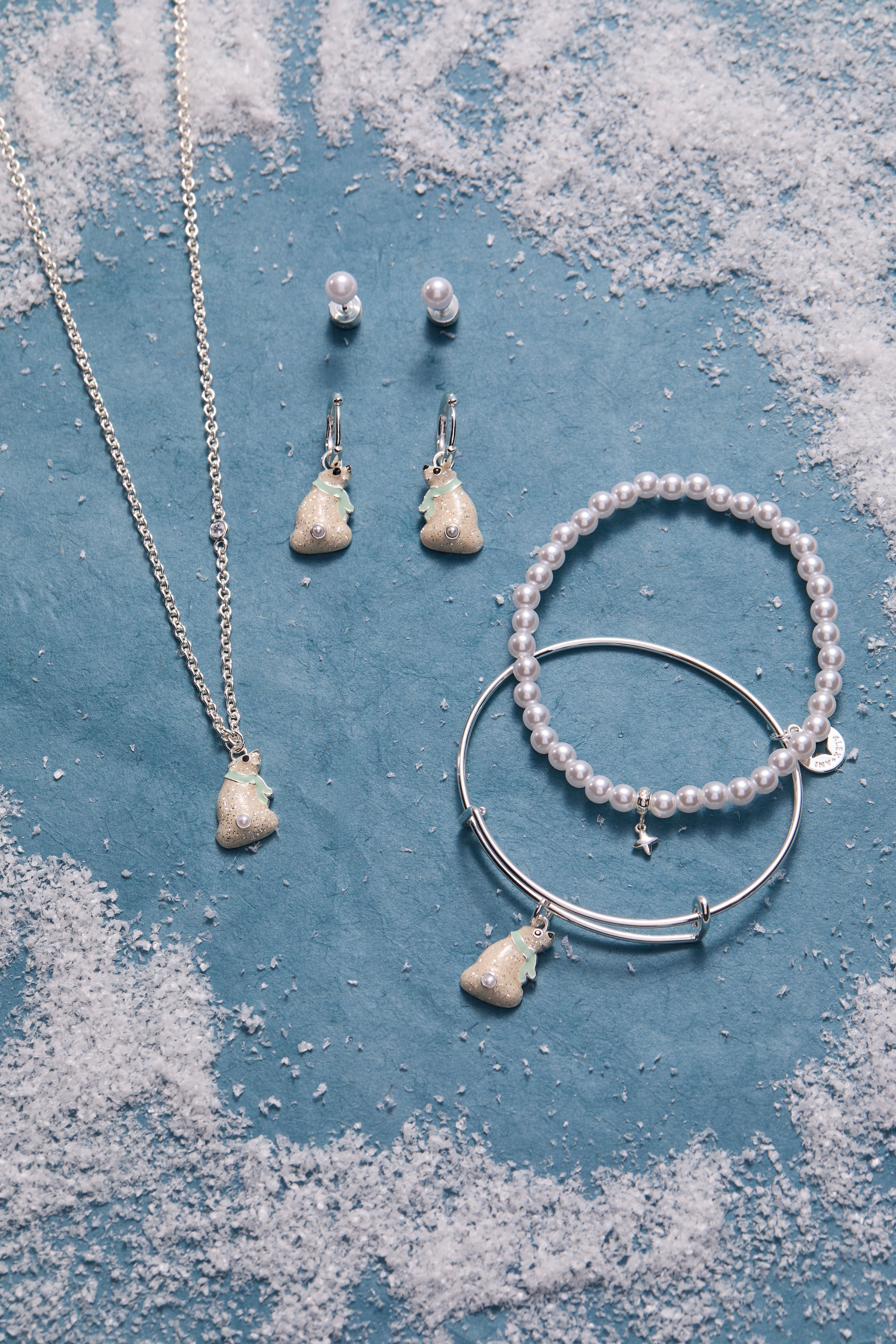 Polar Bear Pendant Necklace - Aaria Tees Aaria Tees