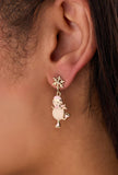 Winter Wonderland Snowman Drop Earrings - Aaria Tees Aaria Tees