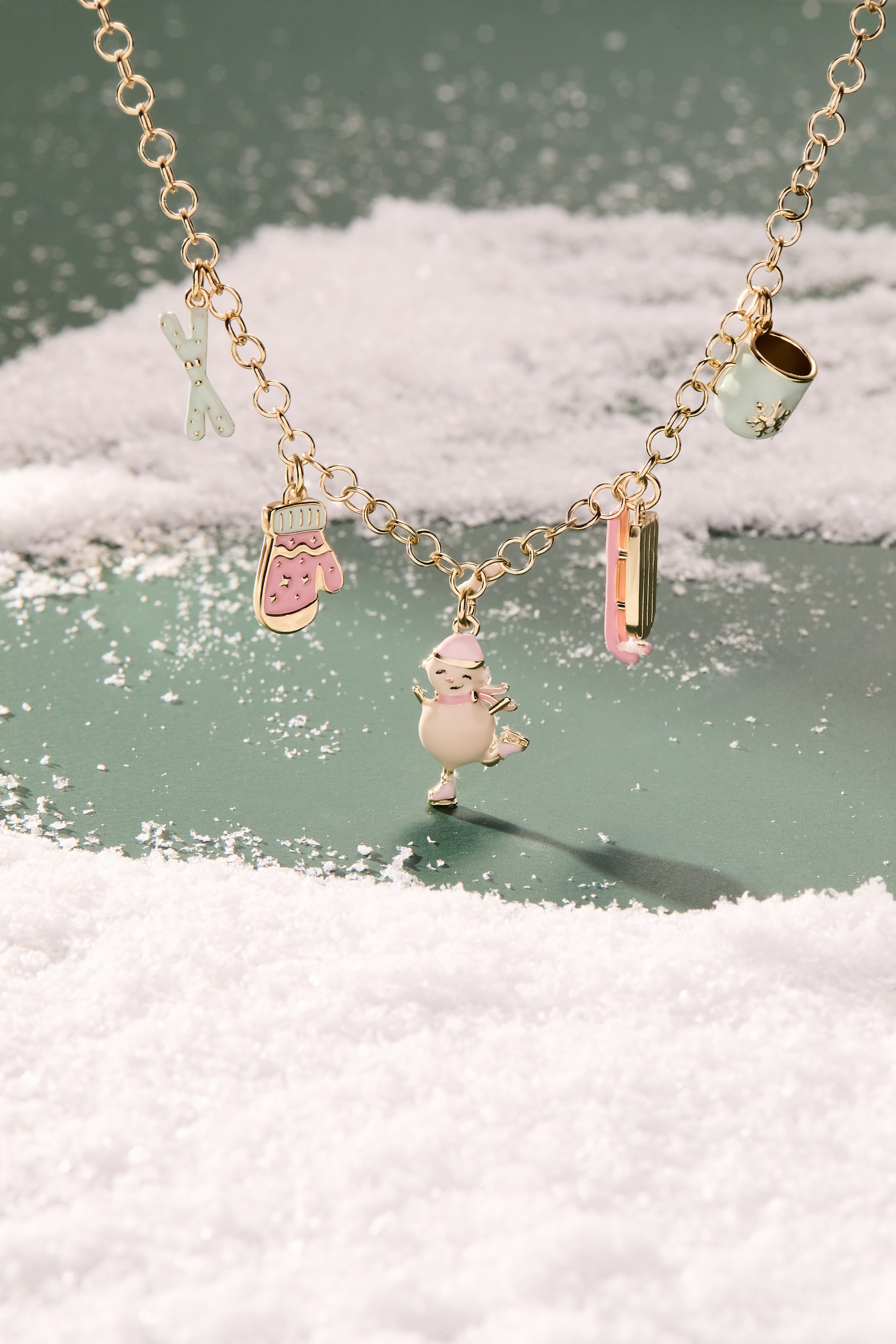 Winter Wonderland Multi Charm Necklace - Aaria Tees Aaria Tees