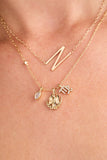 Virgo Zodiac Charm Cluster Necklace - Aaria Tees Aaria Tees