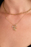 Capricorn Zodiac Charm Cluster Necklace - Aaria Tees Aaria Tees