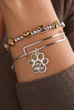 Dog Mom Charm Bangle - Aaria Tees Aaria Tees