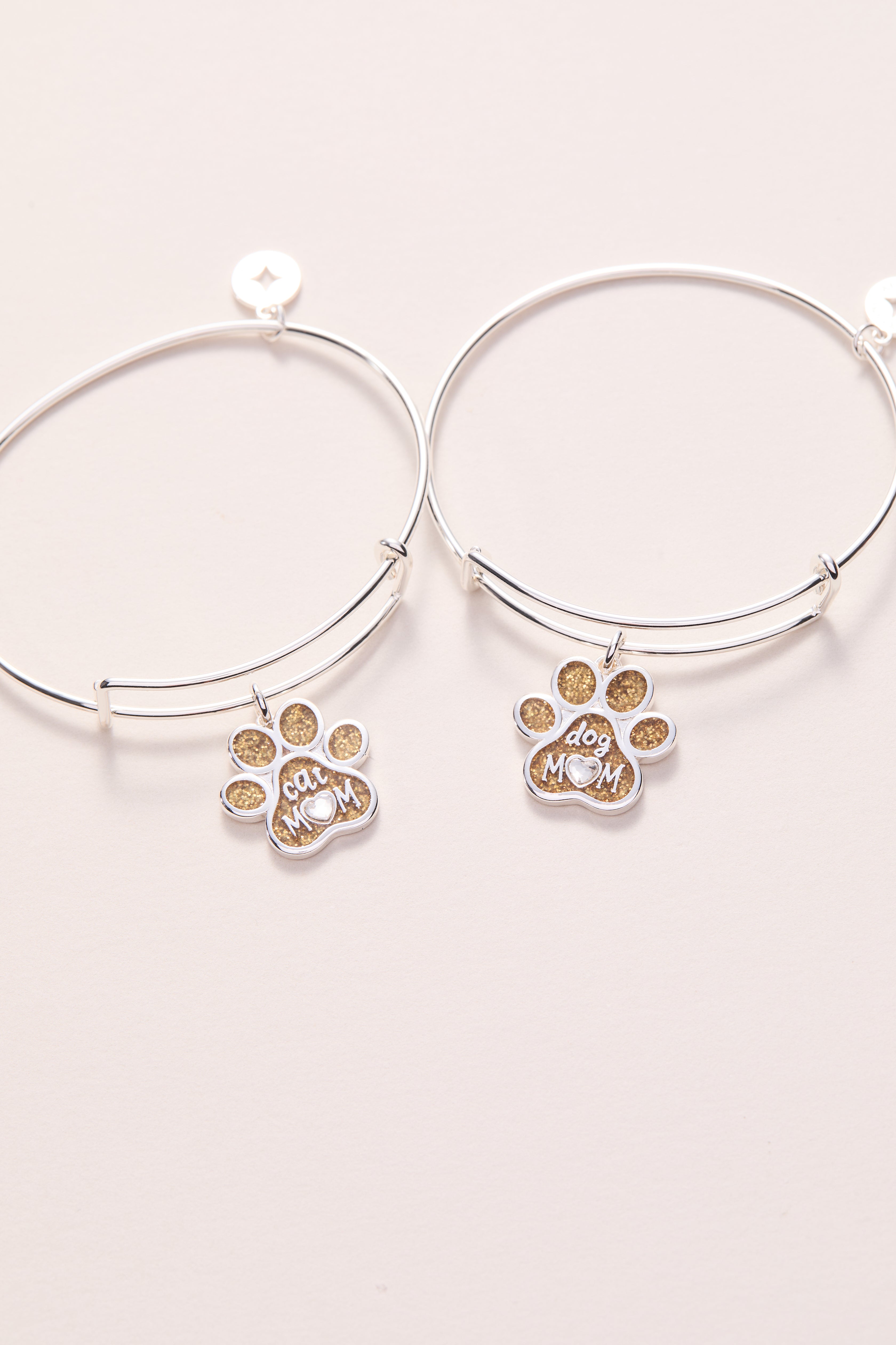 Dog Mom Charm Bangle - Aaria Tees Aaria Tees
