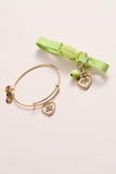 'I Love My Cat' Bangle & Pet Collar Charm Set of 2 - Aaria Tees Aaria Tees