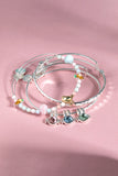 Crystal Bunny Bangles Set of 3 - Aaria Tees Aaria Tees