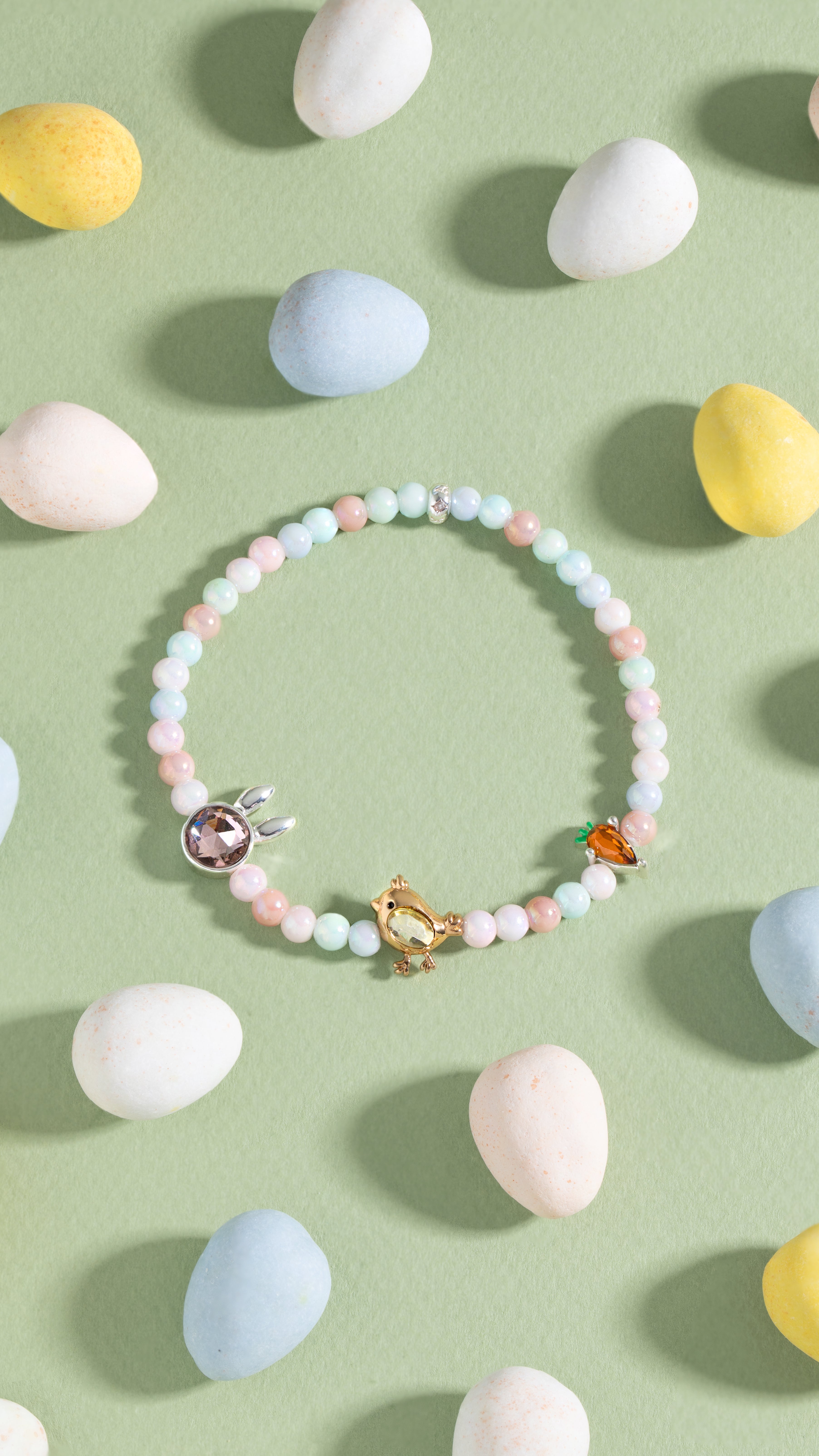 Crystal Bunny Stretch Bracelet - Aaria Tees Aaria Tees