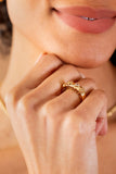 Love and Luck Open Domed Ring - Aaria Tees Aaria Tees