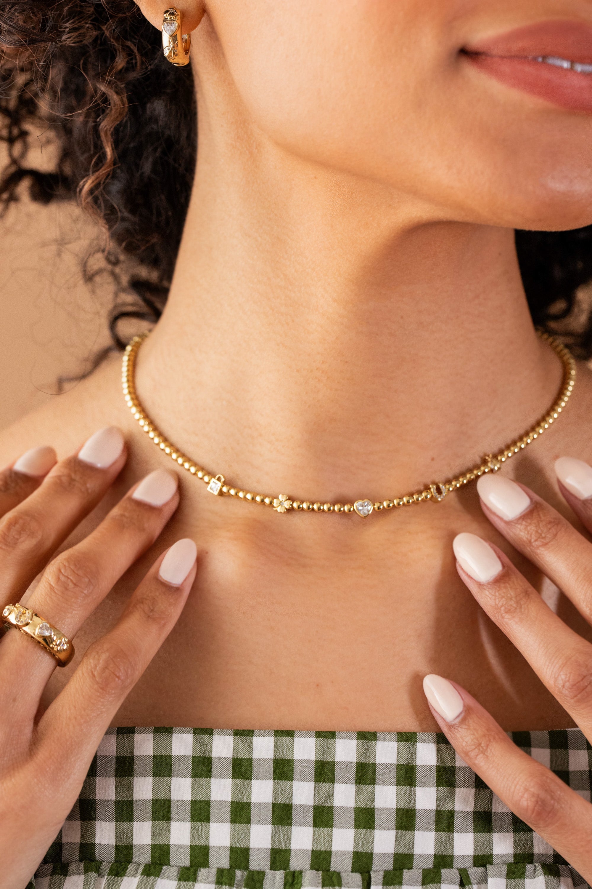 Love and Luck Tennis Necklace - Aaria Tees Aaria Tees
