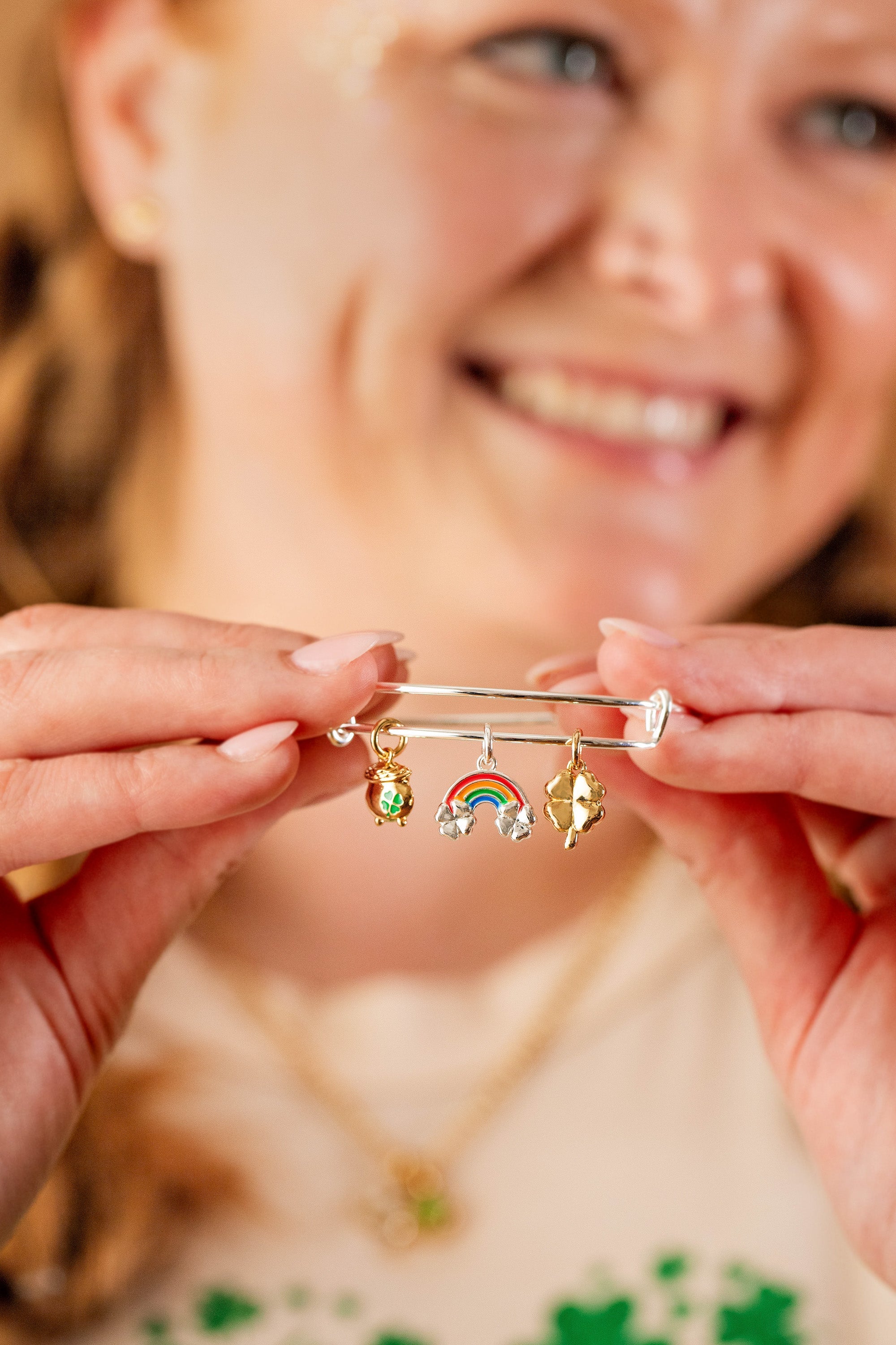 End of the Rainbow Multi-Charm Bangle - Aaria Tees Aaria Tees