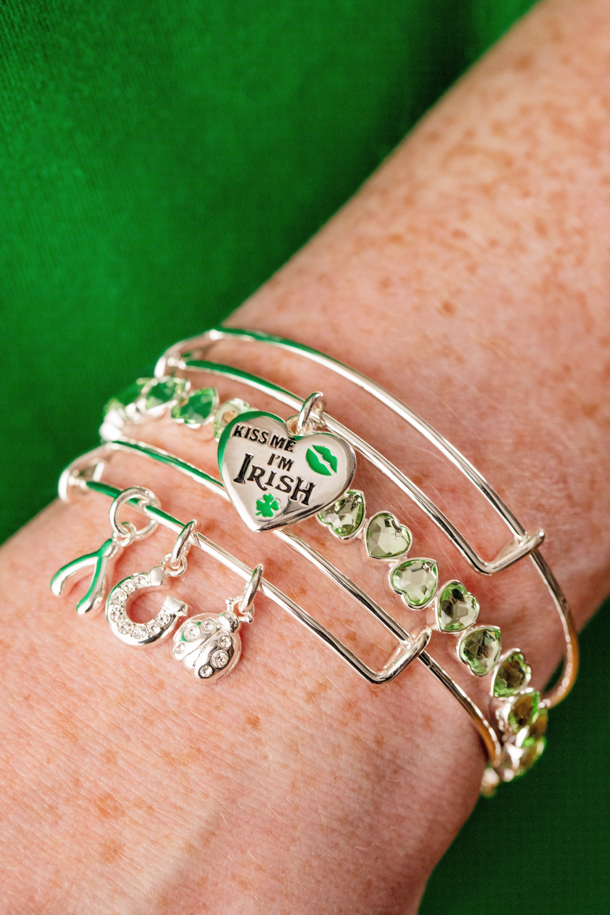 Love and Luck Multi-Charm Bangle - Aaria Tees Aaria Tees